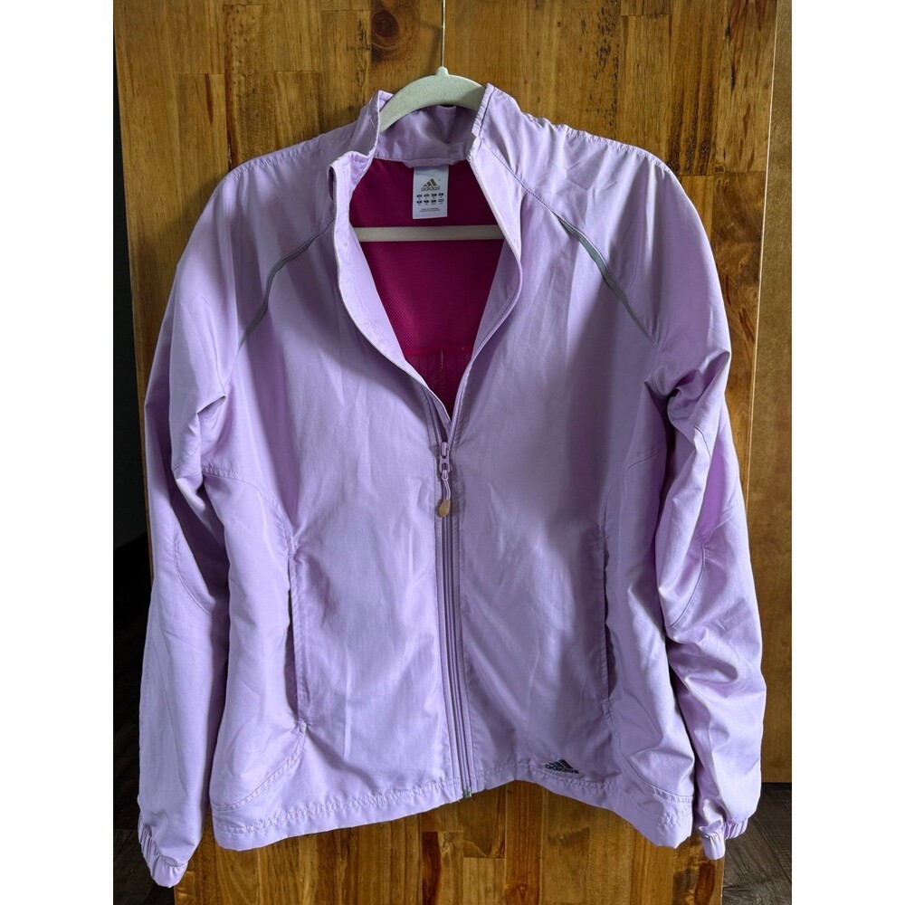 Women’s Adidas Windbreaker Jacket Sz. Large Lavender